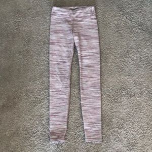 Gently used Athleta Girl Pink Gray Leggings L/12